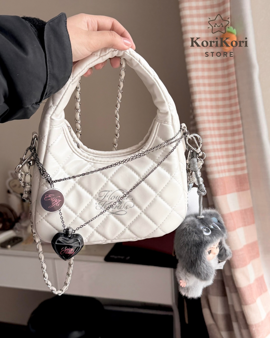Bolso White Flower Knows