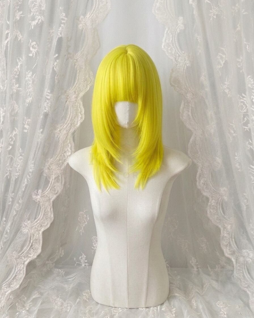 Volt Yellow Layer Short Wig