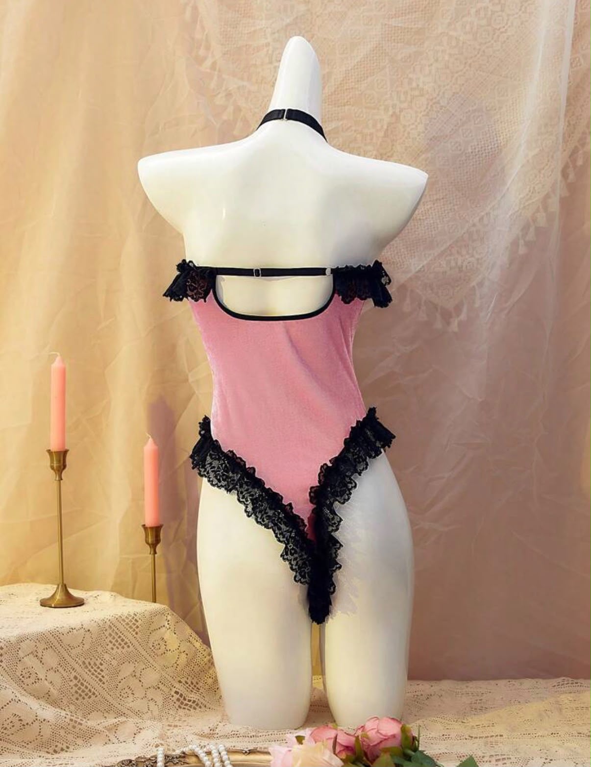 Body Lencería Dark Rose