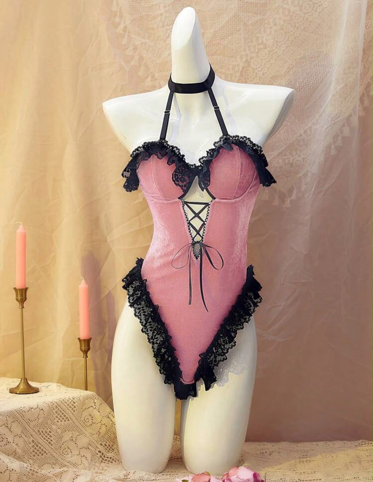 Body Lencería Dark Rose